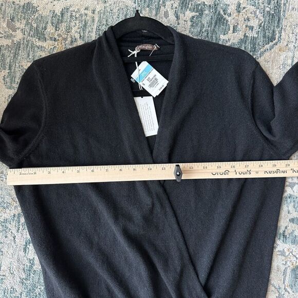 J McLaughlin Cashmere Sweater Top Womens Small Wrap V Neck Plunge‎ Pullover $348 - Picture 11 of 12